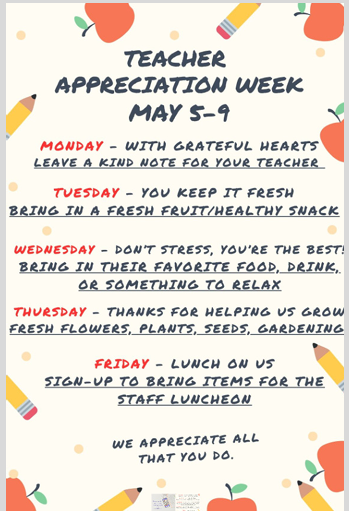 Teacher Appreciation Week Flyer