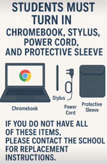 Chromebook return flyer.